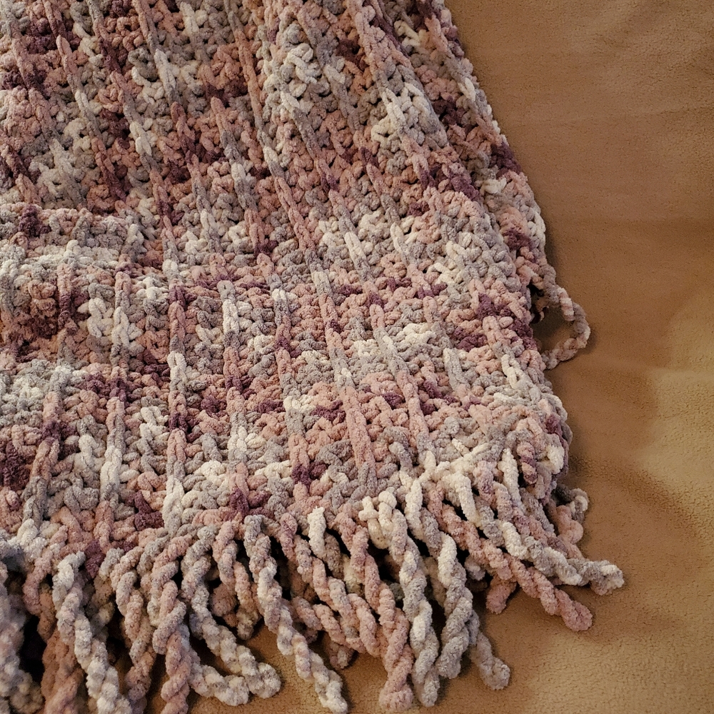 One of a kind hand made afghan blanket